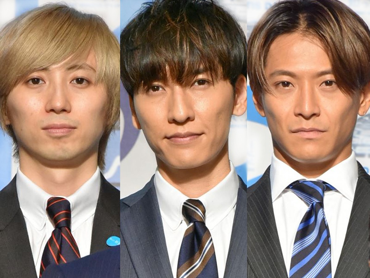 w-inds.(左から、千葉涼平、橘慶太、緒方龍一)