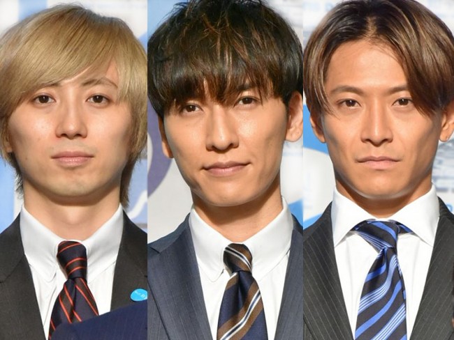 w－inds．（左から、千葉涼平、橘慶太、緒方龍一）