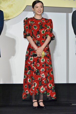 『君は月夜に光り輝く』初日舞台挨拶に登壇した永野芽郁