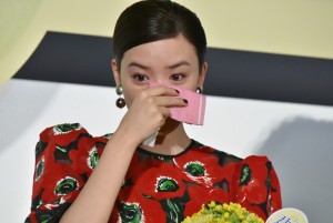 『君は月夜に光り輝く』初日舞台挨拶に登壇した永野芽郁