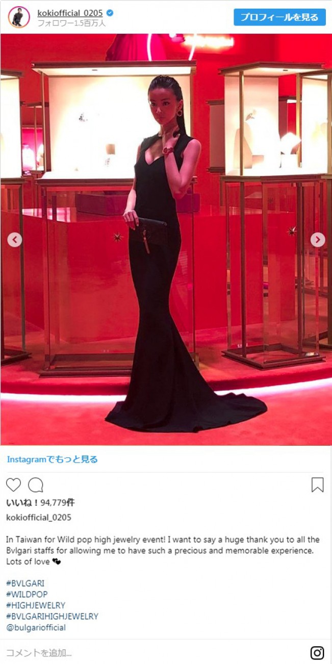 Koki 背中 胸元大胆みせドレス姿披露 かわいいベレー帽ショットも 19年3月16日 写真 エンタメ ニュース クランクイン