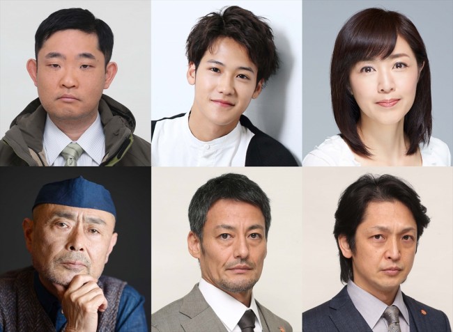 『ストロベリーナイト・サーガ』に出演する（上段左から）今野浩喜、葉山奨之、菊池桃子、（下段左から）伊武雅刀、山口馬木也、岡田浩暉