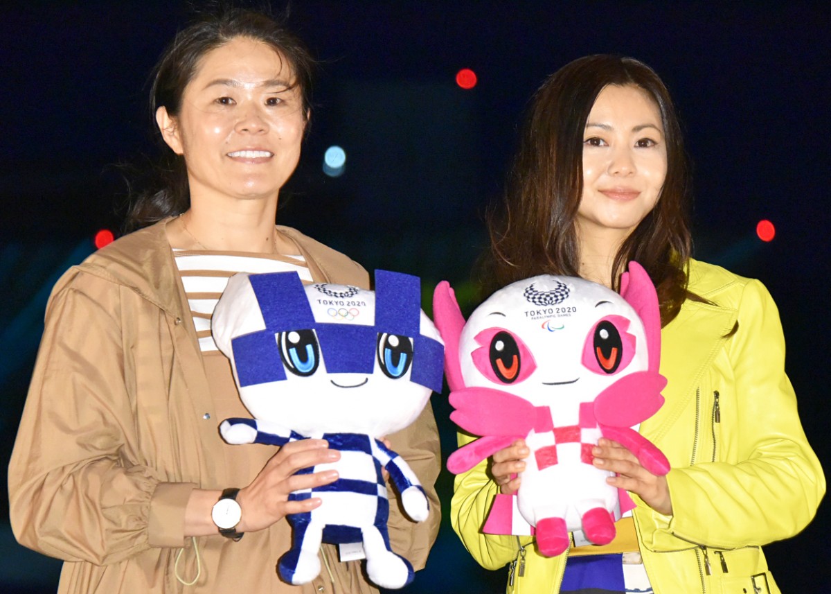 (左から)「Tokyo Vision ~500 Days to Go!Night~」に登場した澤穂希、倉木麻衣