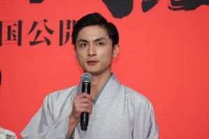 映画『多十郎殉愛記』記者会見に登場した高良健吾