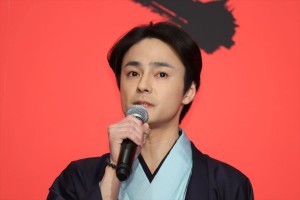 映画『多十郎殉愛記』記者会見に登場した木村了