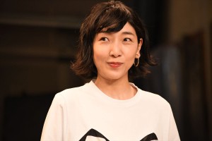 連続テレビ小説“バトンタッチ”セレモニーに登場した安藤サクラ