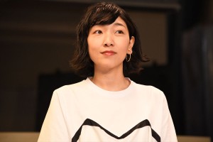 連続テレビ小説“バトンタッチ”セレモニーに登場した安藤サクラ