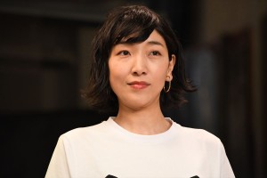 連続テレビ小説“バトンタッチ”セレモニーに登場した安藤サクラ