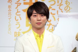 新『クリアアサヒ』CM発表会に登場した櫻井翔