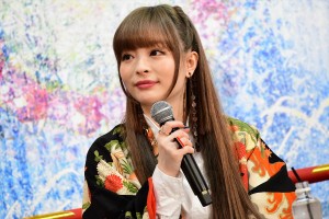 「京都ミライマツリ2019」製作発表会見に登場したきゃりーぱみゅぱみゅ