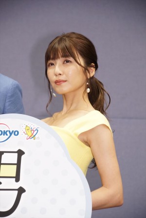 ドラマ『癒されたい男』取材会に登場した宇野実彩子