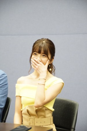 ドラマ『癒されたい男』取材会に登場した宇野実彩子