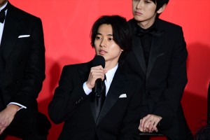 映画『キングダム』ワールドプレミアレッドカーペットイベント＆舞台挨拶に登場した山崎賢人