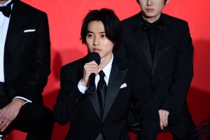 映画『キングダム』ワールドプレミアレッドカーペットイベント＆舞台挨拶に登場した山崎賢人