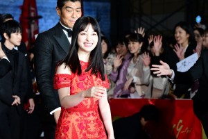 映画『キングダム』ワールドプレミアレッドカーペットイベント＆舞台挨拶に登場した橋本環奈