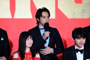 映画『キングダム』ワールドプレミアレッドカーペットイベント＆舞台挨拶に登場した満島真之介