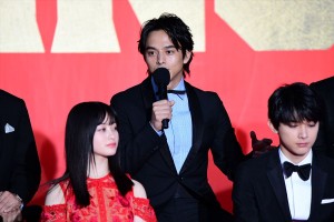 映画『キングダム』ワールドプレミアレッドカーペットイベント＆舞台挨拶に登場した満島真之介