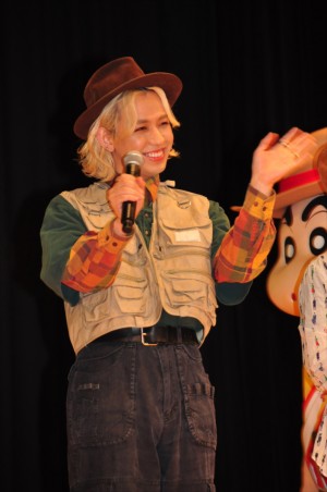 りゅうちぇる、『映画クレヨンしんちゃん  新婚旅行ハリケーン ～失われたひろし～』完成披露試写会に登場