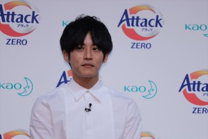花王「アタックZERO 新CM発表会」に登場した松坂桃李