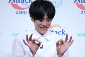 花王「アタックZERO 新CM発表会」に登場した松坂桃李