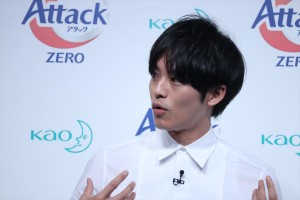 花王「アタックZERO 新CM発表会」に登場した松坂桃李