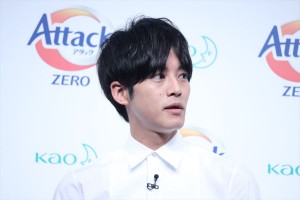 花王「アタックZERO 新CM発表会」に登場した松坂桃李