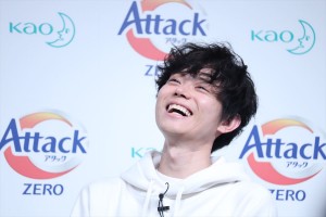 花王「アタックZERO 新CM発表会」に登場した菅田将暉