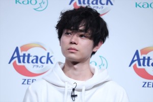 花王「アタックZERO 新CM発表会」に登場した菅田将暉