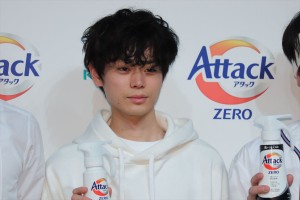 花王「アタックZERO 新CM発表会」に登場した菅田将暉
