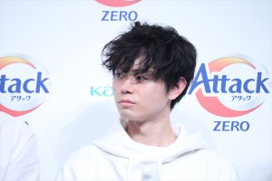 花王「アタックZERO 新CM発表会」に登場した菅田将暉