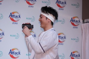 花王「アタックZERO 新CM発表会」に登場した間宮祥太朗