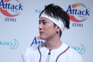 花王「アタックZERO 新CM発表会」に登場した間宮祥太朗