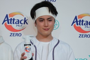 花王「アタックZERO 新CM発表会」に登場した間宮祥太朗