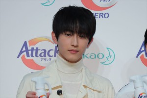 花王「アタックZERO 新CM発表会」に登場した杉野遥亮