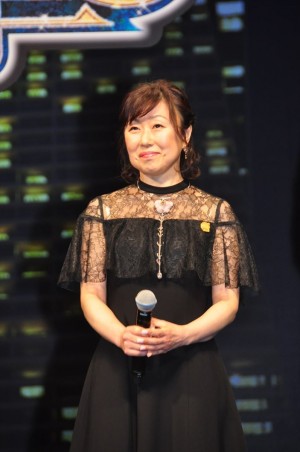 劇場版『名探偵コナン 紺青の拳（こんじょうのフィスト）』完成披露試写会に登壇した山崎和佳奈