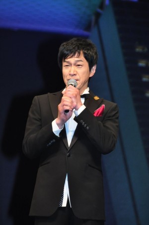 劇場版『名探偵コナン 紺青の拳（こんじょうのフィスト）』完成披露試写会に登壇した小山力也