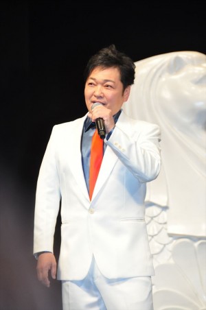 劇場版『名探偵コナン 紺青の拳（こんじょうのフィスト）』完成披露試写会に登壇した山口勝平