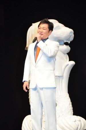 劇場版『名探偵コナン 紺青の拳（こんじょうのフィスト）』完成披露試写会に登壇した山口勝平