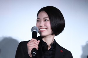 『ストロベリーナイト・サーガ』完成披露試写会に登場した二階堂ふみ