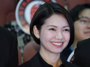 『ストロベリーナイト・サーガ』完成披露試写会に登場した二階堂ふみ