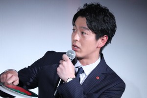 『ストロベリーナイト・サーガ』完成披露試写会に登場した中林大樹