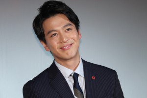 『ストロベリーナイト・サーガ』完成披露試写会に登場した中林大樹