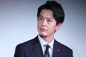 『ストロベリーナイト・サーガ』完成披露試写会に登場した中林大樹