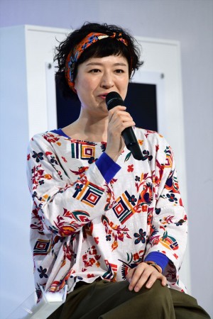 『家政夫のミタゾノ』制作発表記者会見に登場したしゅはまはるみ