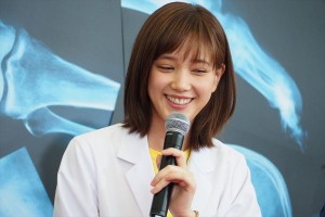 月9ドラマ『ラジエーションハウス～放射線科の診断レポート～』取材会に登場した本田翼