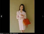 【写真】細川直美、長女＆次女の入学式に出席　桜色のスーツ姿がまぶしい