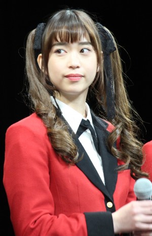 森川葵、『映画 賭ケグルイ』完成披露試写会に登場