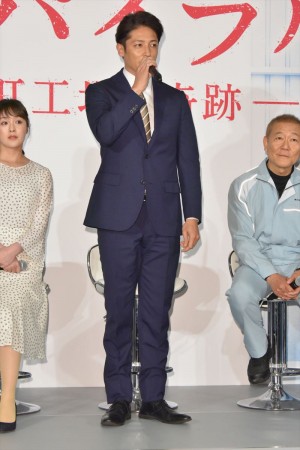 『スパイラル～町工場の奇跡～』第1話試写会＆記者会見に登場した玉木宏