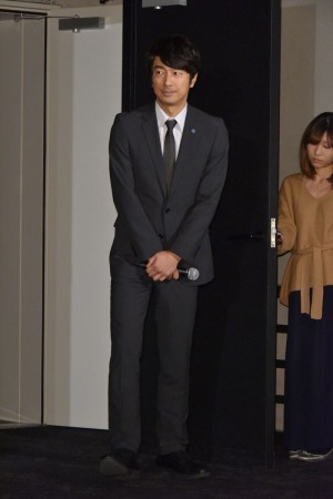 『スパイラル～町工場の奇跡～』第1話試写会＆記者会見に登場した眞島秀和