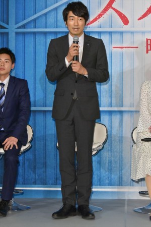 『スパイラル～町工場の奇跡～』第1話試写会＆記者会見に登場した眞島秀和